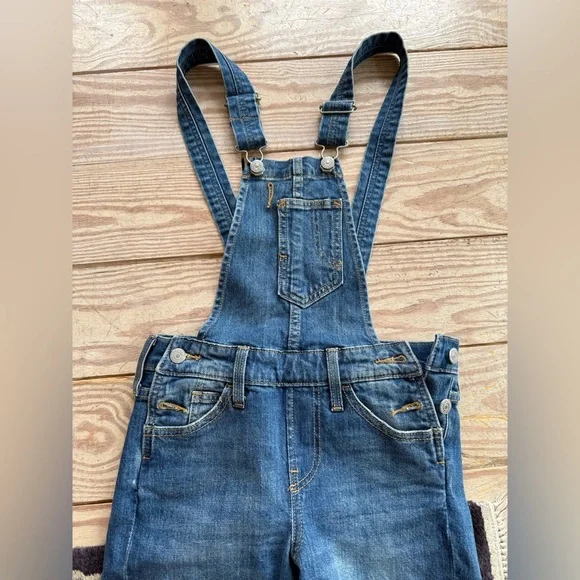 Levi’s Blue Denim Overalls with Distressed Knees size xxs - Picture 2 of 4